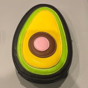 Colorful Avocado-Shaped Cross Body Bag